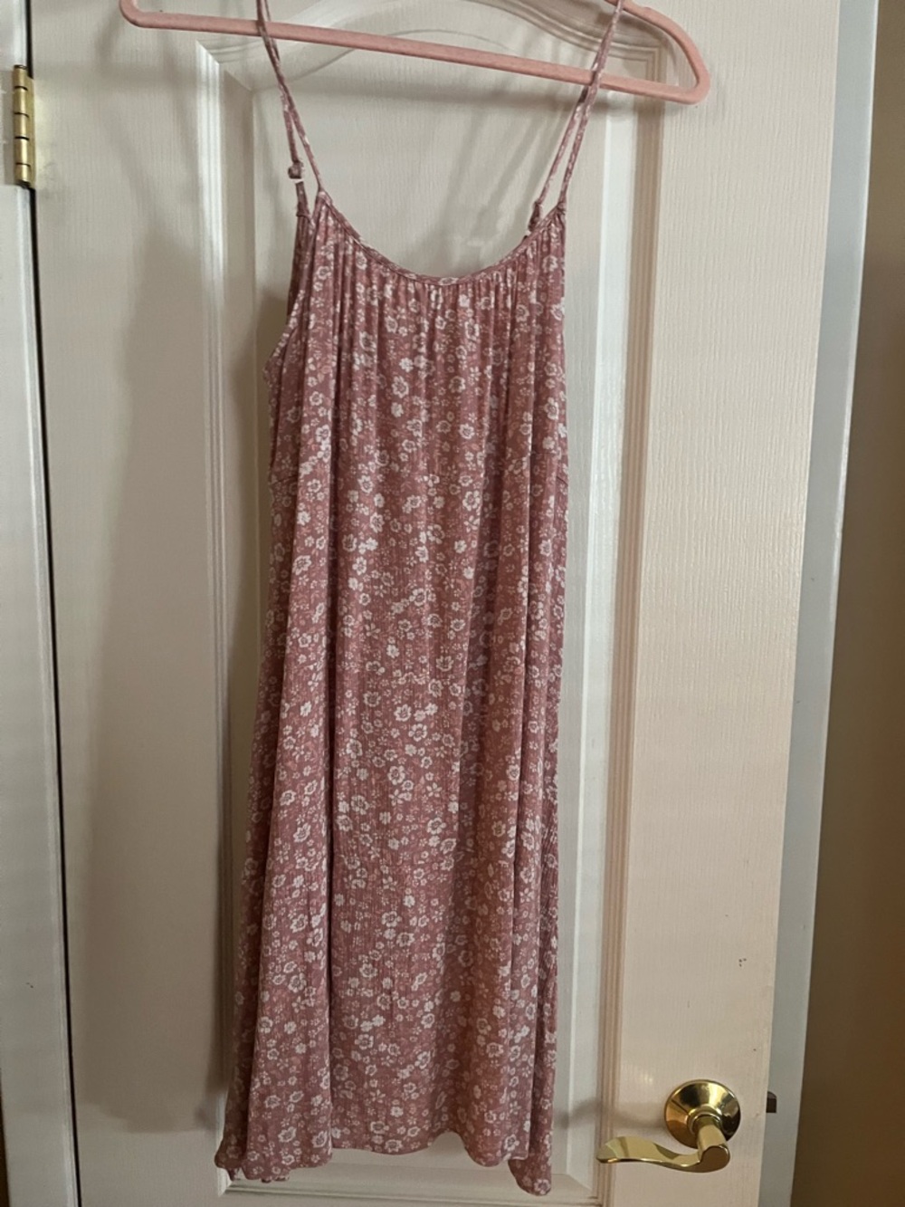 Pink Rose Dusty Pink Floral Maxi Dress
